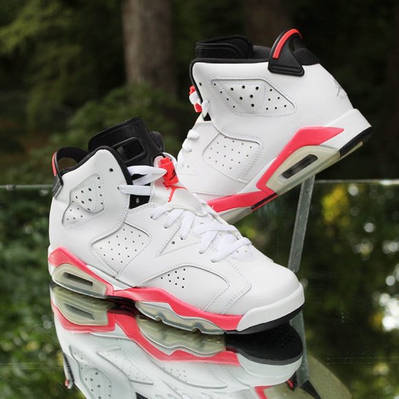 Air Jordan 6 Retro White Infrared 2014 Size 5.5Y